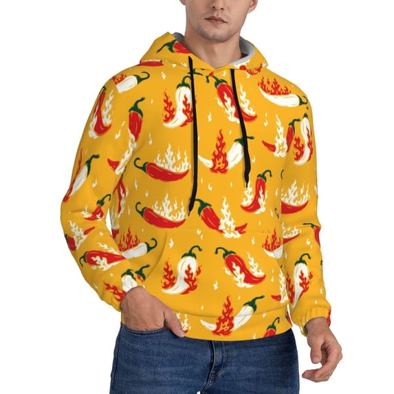 Hoodies for Men - Hot Chilli Long Sleeve Comfrt Men'S Fashion Hoodies & Sweatshirts, Sweatshirts for Men Hoodies Pullover Clothing Clothes with Pouch