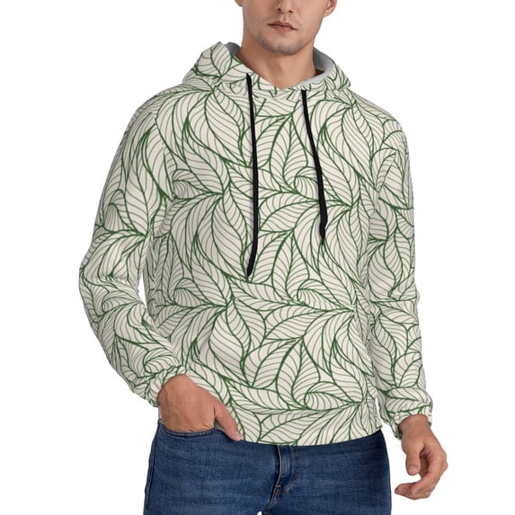 Hoodies for Men - Leaves Long Sleeve Comfrt Men'S Fashion Hoodies & Sweatshirts, Sweatshirts for Men Hoodies Pullover Clothing Clothes with Pouch