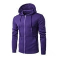 thumbnail image 1 of Hoodies for Men Lightweigh Sweatshirt - Full Zip Up Athletic Workout Pullover Hooded Jacket with Pockets, 1 of 5