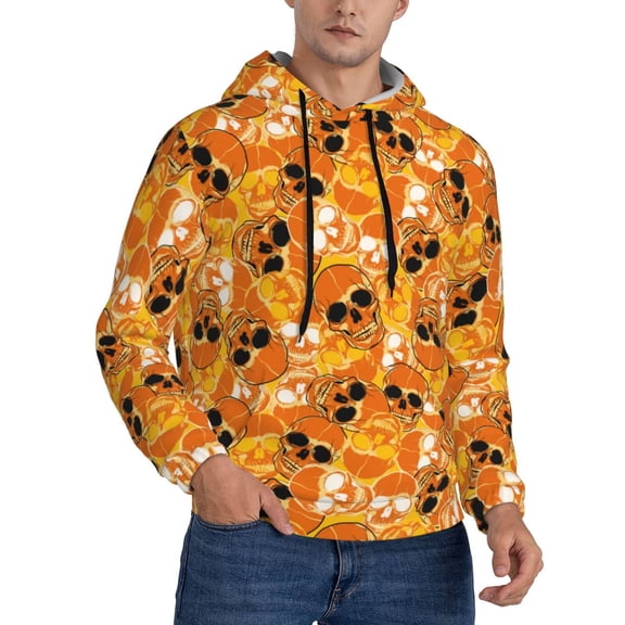 Hoodies for Men - Skulls Long Sleeve Comfrt Men'S Fashion Hoodies & Sweatshirts, Sweatshirts for Men Hoodies Pullover Clothing Clothes with Pouch
