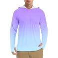 thumbnail image 1 of Hoodies for Men Summer Sun Protection Breathable Gradient Long Sleeve Pullover Hoodies 3XL, 1 of 4