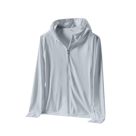 Hoodies for Men Sun Protection Full Zip Hoodies Lightweight UPF50+ Sun Protection Sweatshirt with Pockets 2XL
