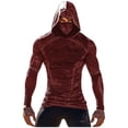 thumbnail image 1 of Hoodies for Men Sun Protection Hooded Sweatshirt Athletic Performance Moisture Wicking Gym Workout Top L, 1 of 3