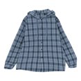 thumbnail image 1 of Hoodies for Men Sun Protection Lightweight Hoodie Button Down Plaid Long Sleeve Fall Sweatshirt L, 1 of 7