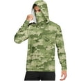thumbnail image 1 of Hoodies for Men UPF 50+ Sun Protection Camouflage Hoodie Long Sleeve Fishing Hiking Shirt with Face Mask M, 1 of 7