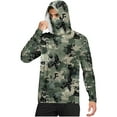 thumbnail image 1 of Hoodies for Men UPF 50+ Sun Protection Hoodie Camouflage Long Sleeve Fishing Hiking Shirt with Face Mask M, 1 of 7