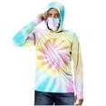 thumbnail image 1 of Hoodies for Men UPF 50+ Sun Protection Hoodie Tie-Dye Lightweight Hoodies Long Sleeve Shirts for Hiking Fishing XL, 1 of 5