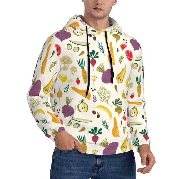 Hoodies for Men - Vegetable Long Sleeve Comfrt Men'S Fashion Hoodies & Sweatshirts, Sweatshirts for Men Hoodies Pullover Clothing Clothes with Pouch