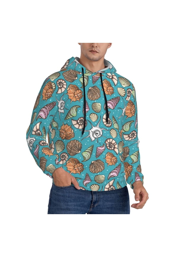 Hoodies for Men - cute conch Long Sleeve Comfrt Men'S Fashion Hoodies & Sweatshirts, Sweatshirts for Men Hoodies Pullover Clothing Clothes with Pouch