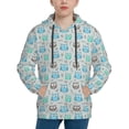 thumbnail image 1 of Hoodies for Teen Girls Boys - Owl Warm Boys' Fashion Hoodies & Sweatshirts, Boys Girls Kids Clothes Size 7-8 Youth Pullover with Kangaroo Pocket, 1 of 5