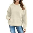thumbnail image 1 of Hoodies for Teen Girls Oversized Waffle Knit Pullovers Cute Long Sleeve Hooded Sweatshirt Tween Girl Clothes 4-14 Years, 1 of 6