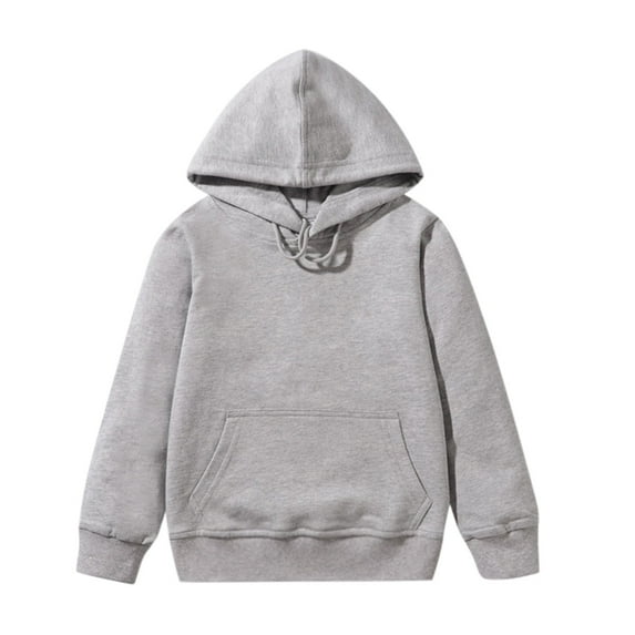 Hoodies for Teen Girls Trendy Hooded Kids Baby Solid Long Sleeve Patchwork Lovely Colorful Loose Fitting Soft Grey Pullover Sizes 4-5 Years