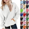 thumbnail image 1 of Hoodies for Teen Girls and Boys Oversized Sweatshirts Juniors Unisex Youth Spring Fall Solid Color Long Sleeve Hooded Sweatshirts(5-14 Years), 1 of 7