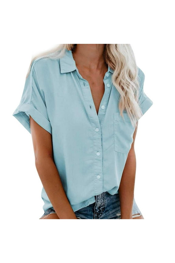 Hoodies for Women 2022 Fashion Hooded Button Collar Sweatshirts Drawstring Hoodies Casual Long Sleeve Pullover Tops