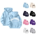 thumbnail image 1 of Hoodies for Women 2025 California Los Angeles Hoodie Long Sleeve Graphic Y2K Hoody Hooded Sweatshirt Women Pullover, 1 of 5