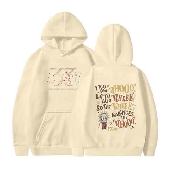 Hoodies for Women 2026 Trendy Y2k Letter Graphic Print Long Sleeve Hooded Sweatshirts Fall Winter Casual Relaxed Fit Pullover Tops