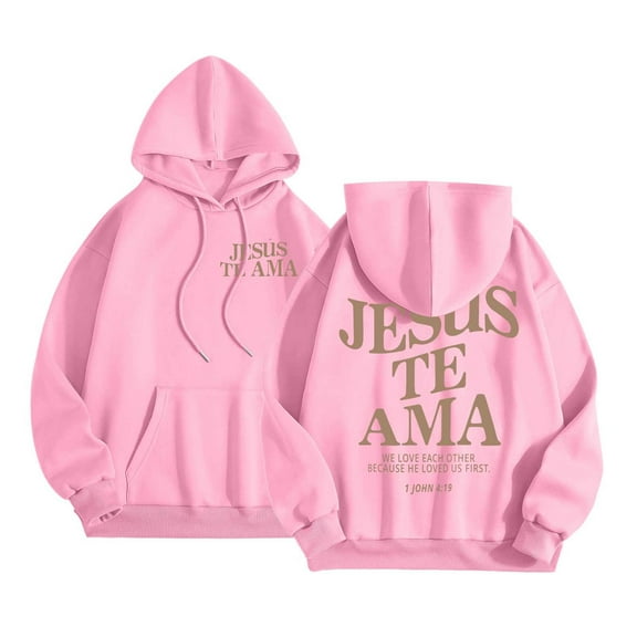 Hoodies for Women Cropped Pullover Vintage Minimalist Lounge Women's Letter Print Hoodies Long Sleeved With Pockets Hoodie