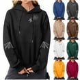 thumbnail image 1 of Hoodies for Women Cute Halloween Graphic Hoodies Casual Drawstring Pullover Tops Loose Sweatshirt with Pocket 2XL, 1 of 4