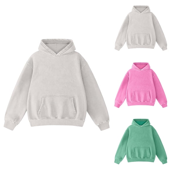 Hoodies for Women Double Layered Hood Solid Versatile Fall Winter Hooded Pullover Sweatshirt Thick Warm Loose Daily Top Women Sweatshirt