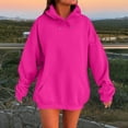 thumbnail image 1 of Hoodies for Women Fashion Hoodies & Sweatshirts Womens Oversized Winter Cotton Sweatshirts Pullover 2024 Fashion Tops Trendy Outfits Pink XL, 1 of 1