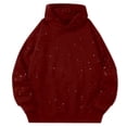 thumbnail image 1 of Hoodies for Women Glitter Sparkle Plus Size Unisex Sweatshirts with Pockets Warm Loose Fit Long Sleeve Pullover Hoodies, 1 of 3