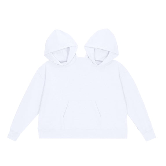 Hoodies for Women Hoodie Funny Couple Hooded Sweatshirt Unisex Oversized Casual Long Sleeve Pullover Loose Fit Top for Two People Wearing Hemlock