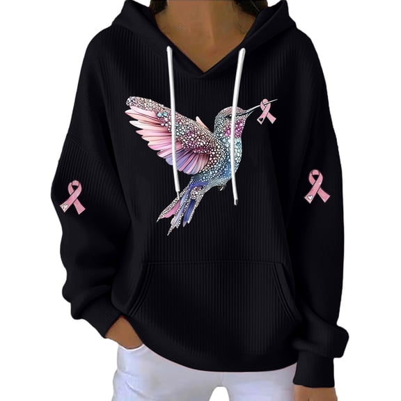Hoodies for Women Hoodie Kind Mind Wear Breast Cancer Tee In We Wear Sweatshirt Hemlock