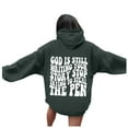 thumbnail image 1 of Hoodies for Women Long Sleeve Pullovers for Women Oversized Hoodie for Women Dark Gray Sweatshirt Womens Fall Jacket Women Street Style, 1 of 5