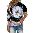 thumbnail image 1 of Hoodies for Women Long Sleeve Tie-Dye Hoodies for Women Plus Size Casual Workout Sweatshirts for Women Loose Fit Fashion Hoodies with Pocket, 1 of 4