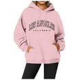 thumbnail image 1 of Hoodies for Women Long Sleeve Womens Pullover Hoodie Oversized Sweatshirt for Women Pink Hoodie Y2k Womens Fall Jackets Teens Clothes, 1 of 4