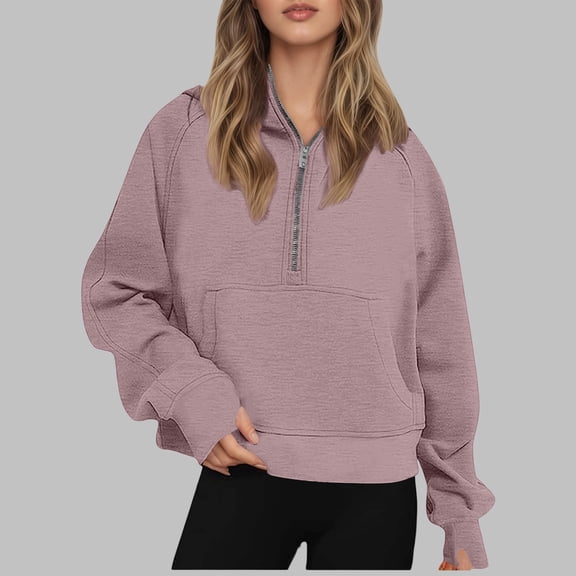 Hoodies for Women Long Sleeve Womens Zipper Hoodie Cute Hoodies Sweatshirt Women Winter Tops Casual Wear