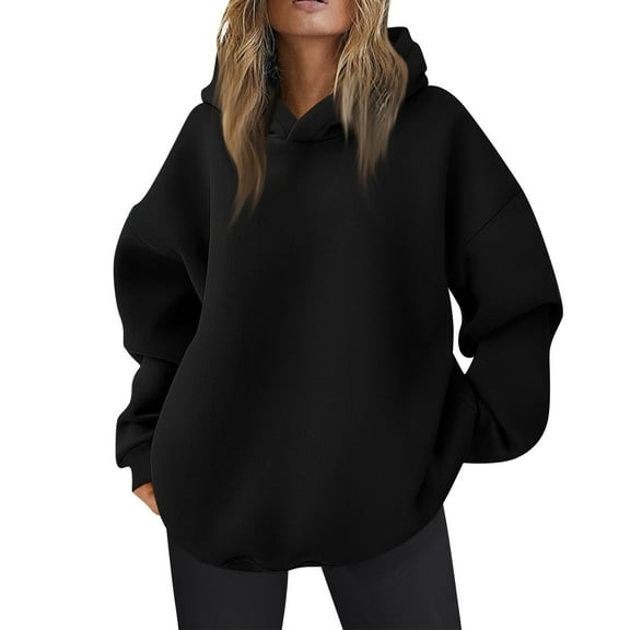 Hoodies for Women Oversized Fleece Hooded Sweatshirts Casual Comfy Tops Fall Fashion Pullover 2025 Cute Clothes with Pockets