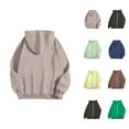 thumbnail image 1 of Hoodies for Women Oversized Hoodie Women Women's Casual Solid Color Zipper Pocket Hoodie Gold - S, 1 of 5