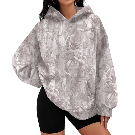 Hoodies for Women Sweatshirt Hooded Long Sleeve Casual Tops Pullover Sweater with Pocket S