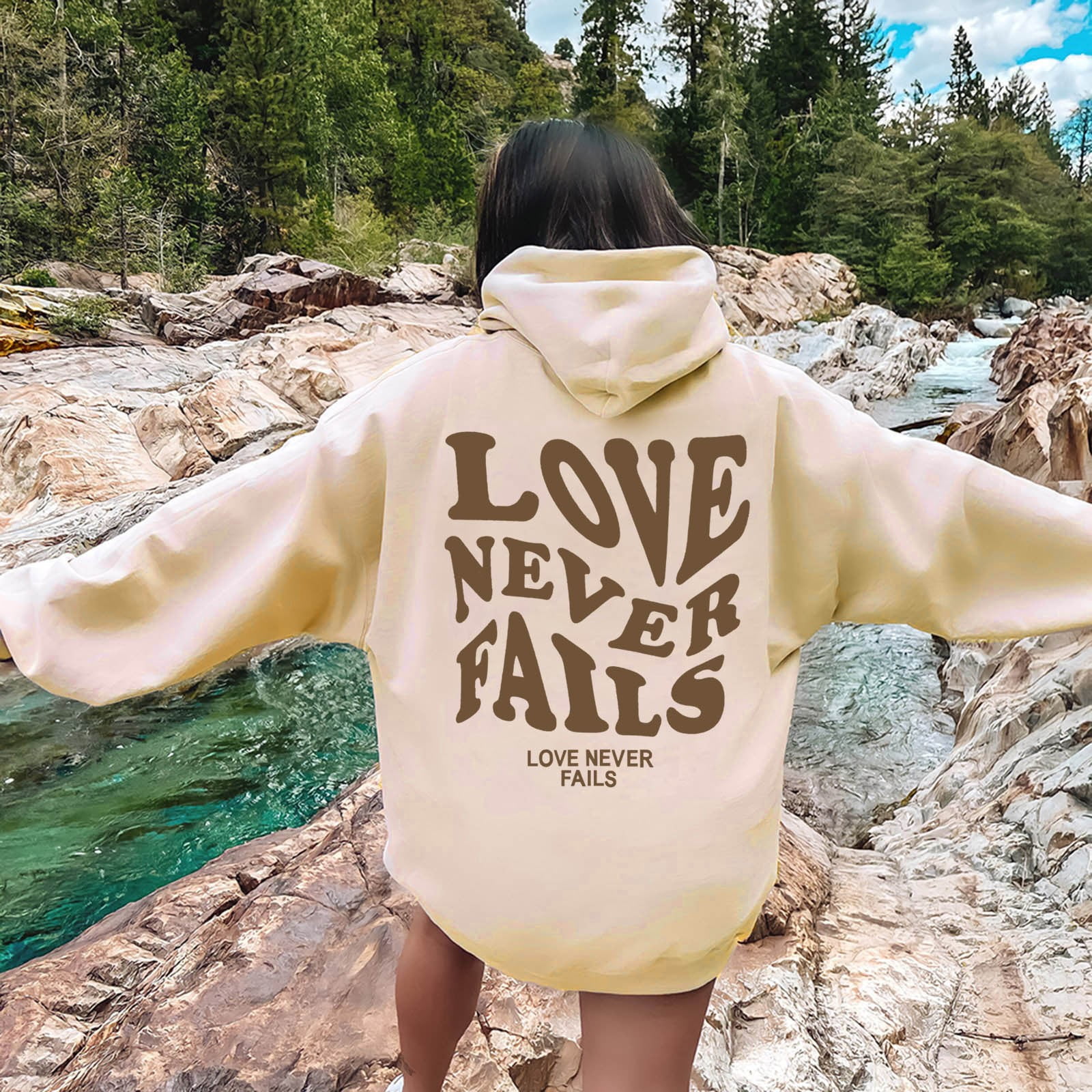 Hoodies for Women Warm Hoodies Y2k Cosy Loose Fitting Essential Hoodie Women s Printed Alphabet Hooded Sweatshirt Walmart