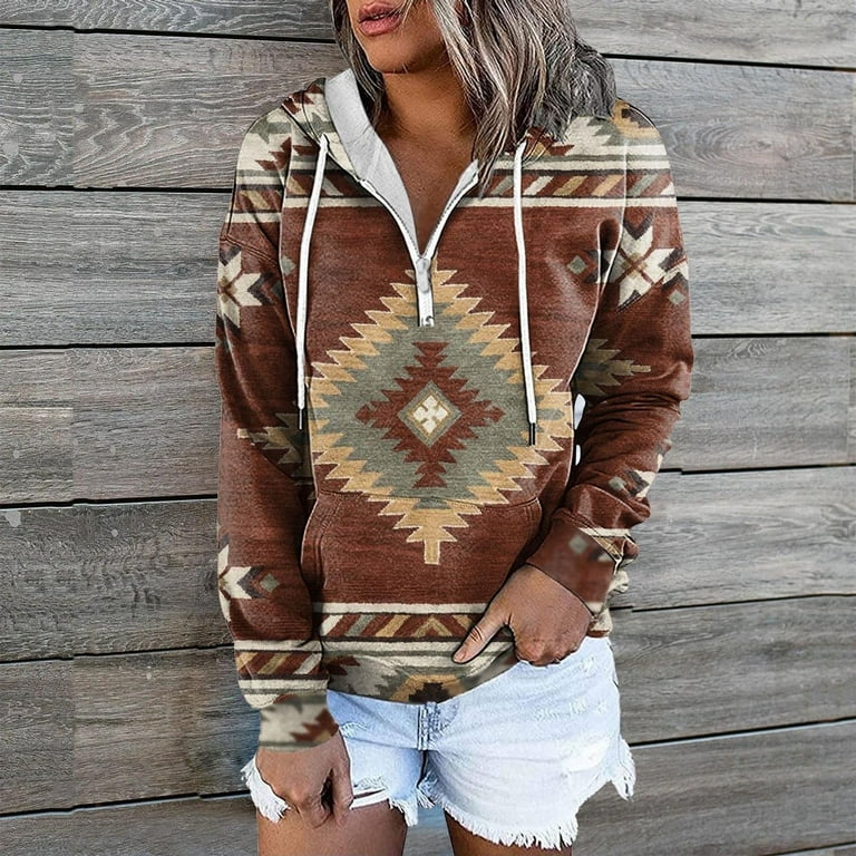 Geo print hoodie hotsell
