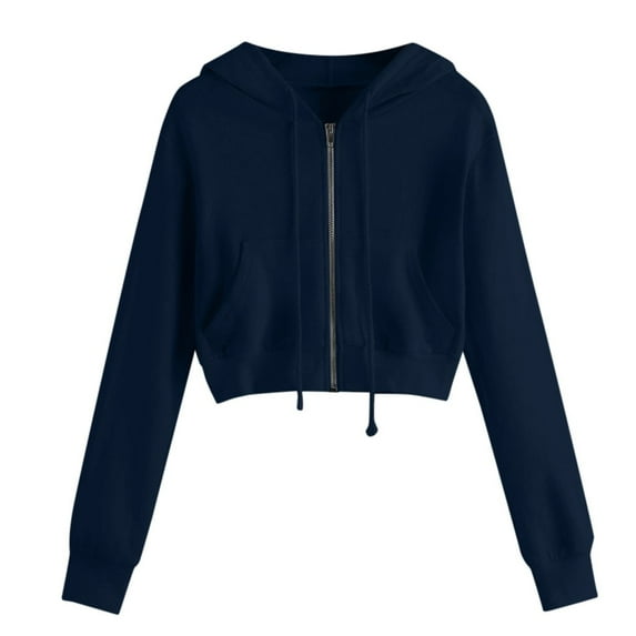 Hoodies for Women,Zip Up Hooded Sweatshirt Casual Solid Color Long Sleeve with Pocket Comfortable Streetwear Top Lounge Wear,Sweatshirt for Women,XL