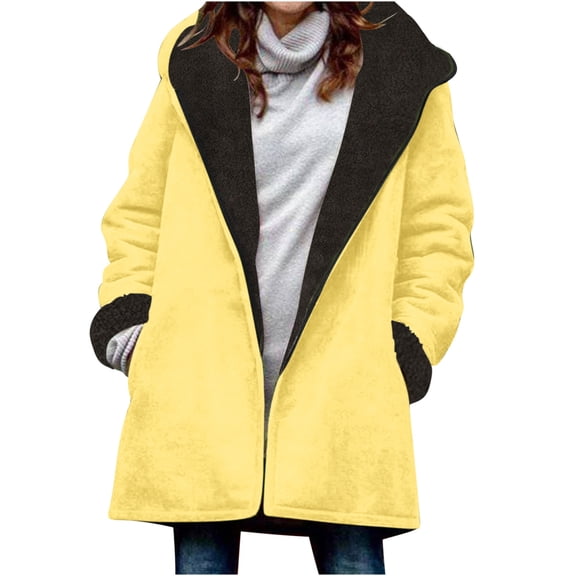 Hoodies for Womens Pullover Zip Up Plus Size Fashion Winter Warm And Fleece Heavy Printed Hooded Jacket With Zipper Double Pockets Gfit for Women