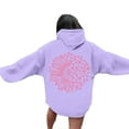 thumbnail image 1 of Hoodies for women Breast Cancer Awareness Long Sleeve Pink Ribbon Graphic Hooded Sweatshirts with Pockets Casual Comfy Pullover Fall Tops 2025, 1 of 6
