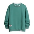thumbnail image 1 of Hoodless Men Male Casual Solid Splice Off Shoulder Sleeve Long Sleeve Blouse Hoodless, 1 of 5