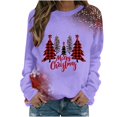thumbnail image 1 of Hoodless Sweatshirt for Women Fashion Casual Christmas Print Round Neck Loose Long Sleeve T Shirt Sweatshirt, 1 of 4
