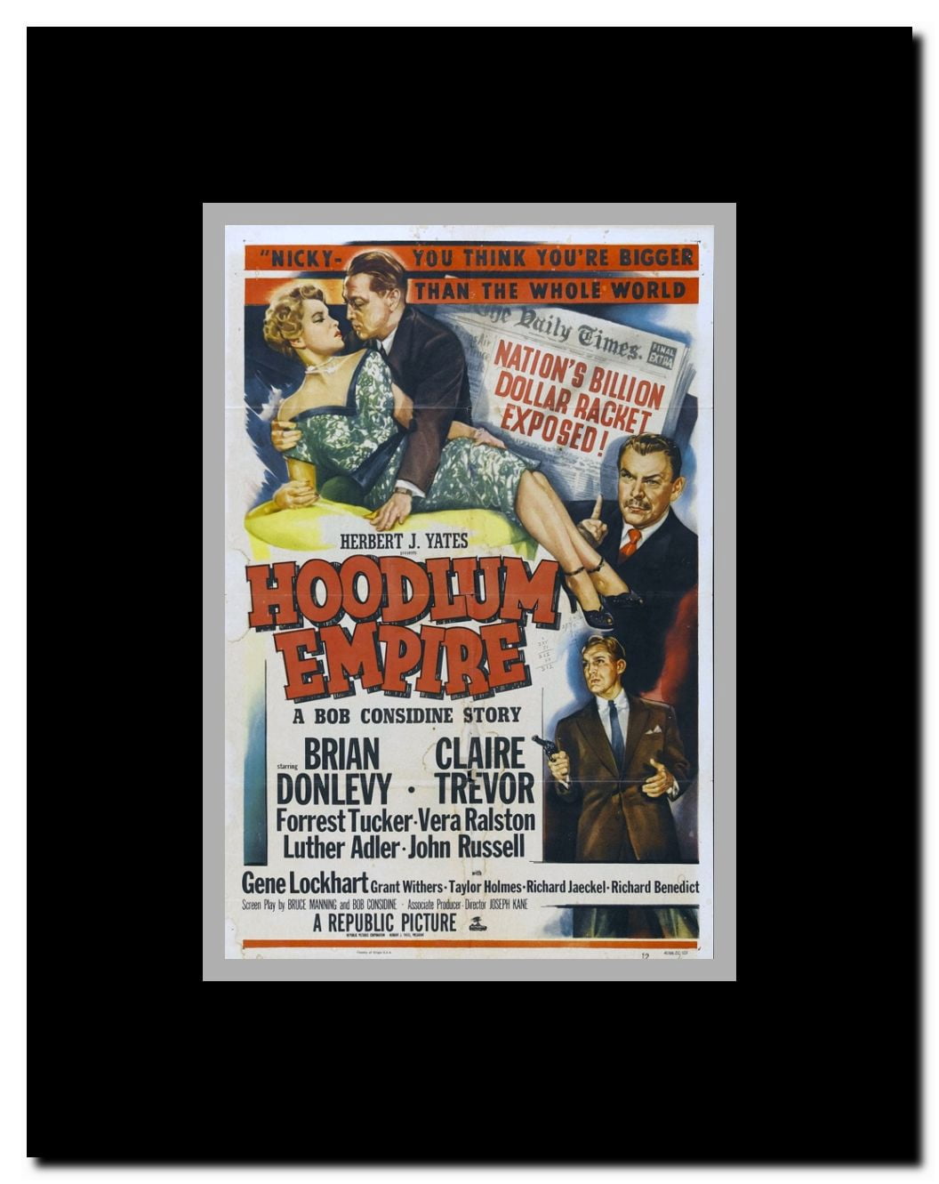 Hoodlum Empire Framed Movie Poster