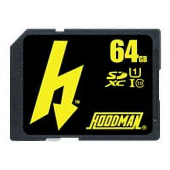 Hoodman H line H1064 - Flash memory card - 64 GB - UHS Class 1 / Class10 - 400x - SDXC