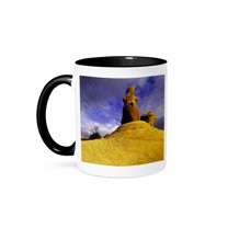 3drose, Hoodoo Rock Formations, Devils Garden, Utah, Usa - Us45 Jgi0064 - Jerry Ginsberg, 15oz Two-tone Black Mug