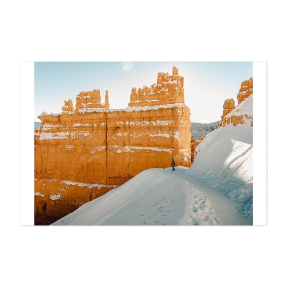 Hoodoo Scale - Utah Photography Desert Winter Snow Scenic Nature Wilderness Unframed Wall Art Print 4 x 6 inches