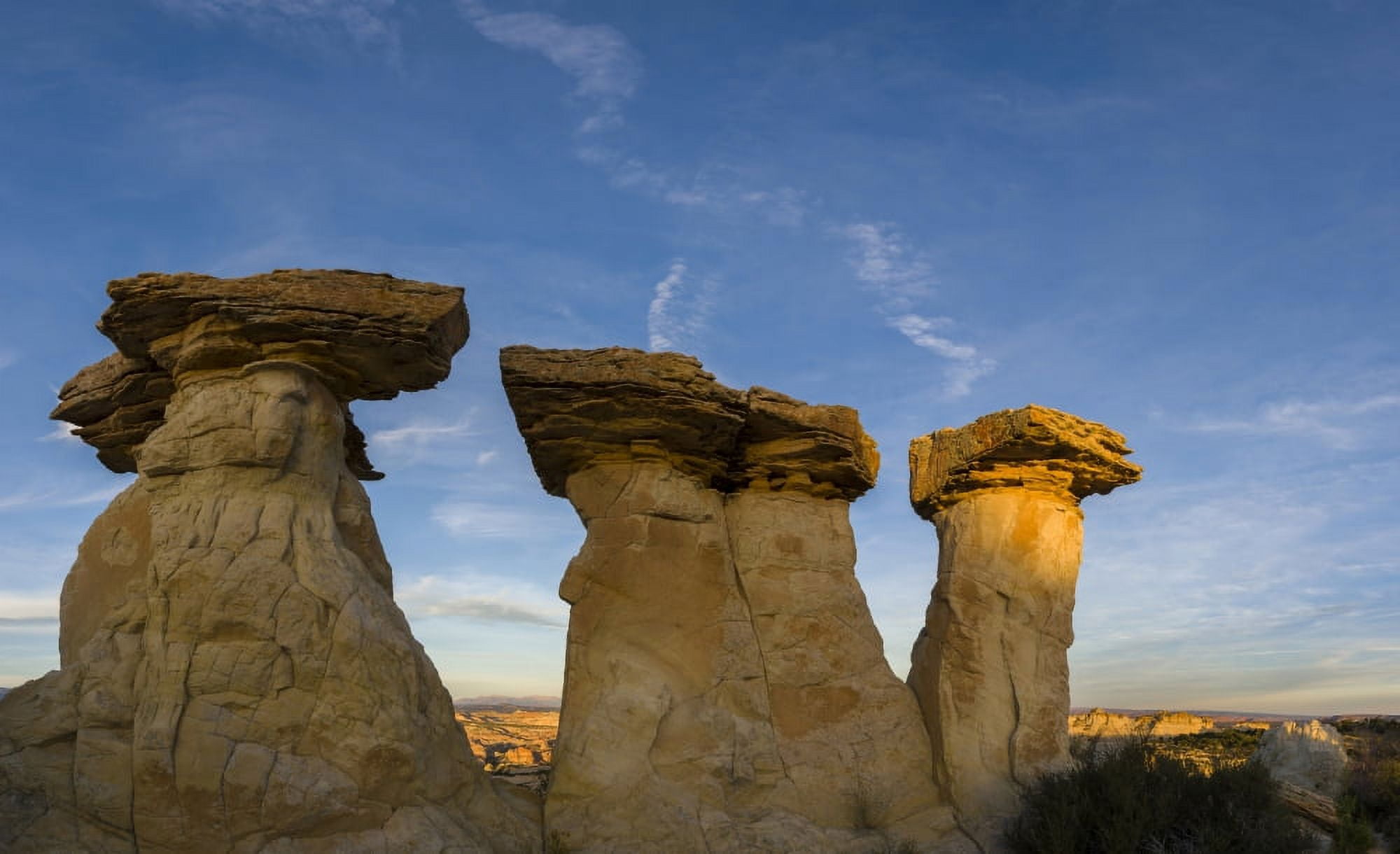 Hoodoo rock formations Grand Staircase-Escalante National Monument Utah USA Canvas Art - Panoramic Images (20 x 12)