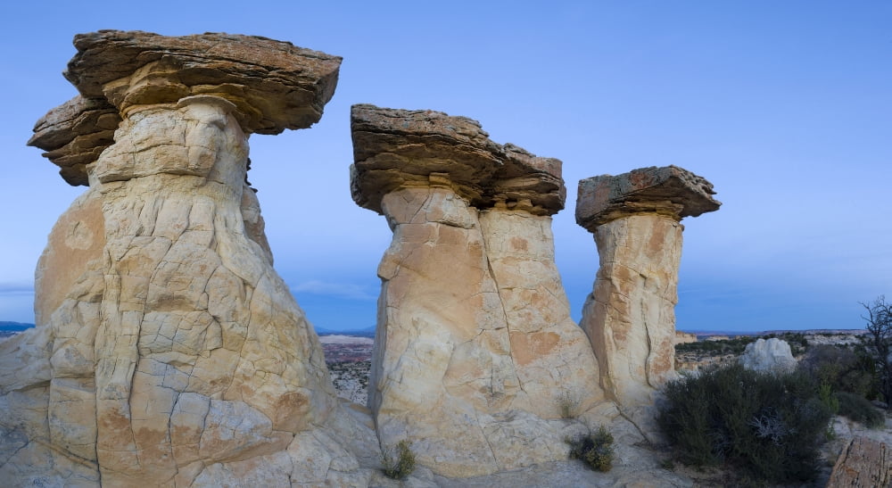 Hoodoo rock formations Grand Staircase-Escalante National Monument Utah USA Canvas Art - Panoramic Images (36 x 12)