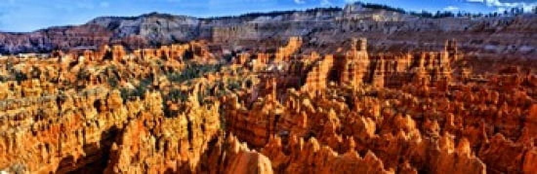 Hoodoo rock formations in Bryce Canyon National Park Utah USA Canvas Art - Panoramic Images (36 x 12)