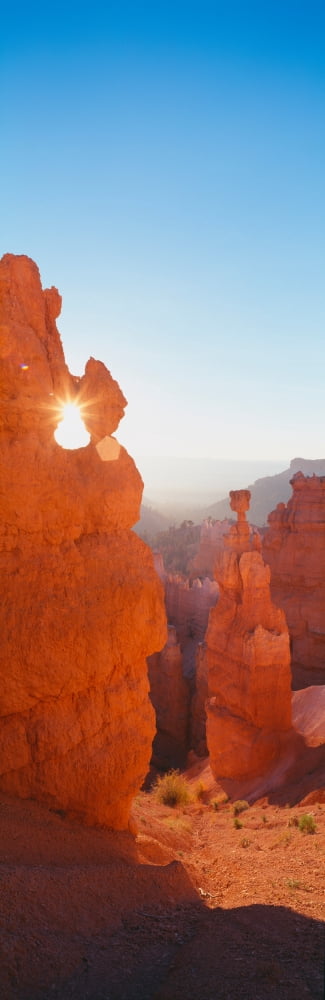 Hoodoos at Sunrise Bryce Canyon National Park Southern Utah Canvas Art - Panoramic Images (36 x 12)