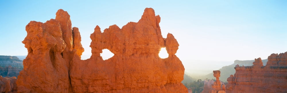 Hoodoos at Sunrise Bryce Canyon National Park Southern Utah Canvas Art - Panoramic Images (36 x 12)